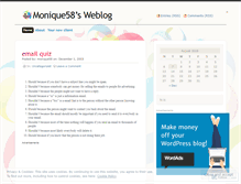 Tablet Screenshot of monique58.wordpress.com