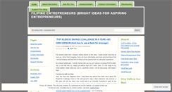 Desktop Screenshot of filipinoentrepreneur.wordpress.com