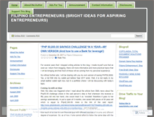 Tablet Screenshot of filipinoentrepreneur.wordpress.com