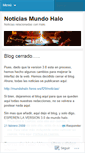 Mobile Screenshot of mundohalo.wordpress.com