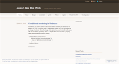 Desktop Screenshot of jasonontheweb.wordpress.com