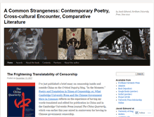 Tablet Screenshot of commonstrangeness.wordpress.com