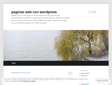 Tablet Screenshot of paginaswebconwordpress.wordpress.com