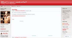 Desktop Screenshot of curedepressionwithumbrellas.wordpress.com