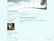 Tablet Screenshot of lifeasasnake.wordpress.com