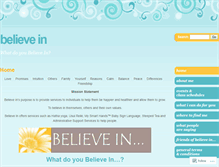 Tablet Screenshot of angiebelievein.wordpress.com