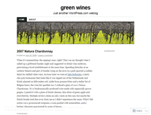 Tablet Screenshot of greenwines.wordpress.com