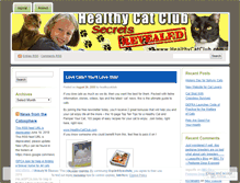 Tablet Screenshot of healthycatclub.wordpress.com