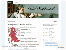 Tablet Screenshot of lulusbookshelf.wordpress.com