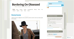 Desktop Screenshot of borderingonobsessed.wordpress.com