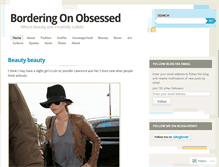 Tablet Screenshot of borderingonobsessed.wordpress.com