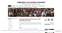 Desktop Screenshot of indignadasxrecortessanidad.wordpress.com