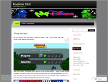 Tablet Screenshot of mydinosclub.wordpress.com