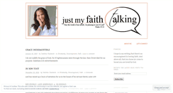 Desktop Screenshot of justmyfaithtalking.wordpress.com