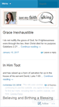 Mobile Screenshot of justmyfaithtalking.wordpress.com