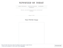 Tablet Screenshot of newsfeedoftoday.wordpress.com