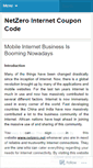 Mobile Screenshot of mobileinternetbusiness.wordpress.com