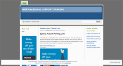 Desktop Screenshot of internationalairportparking.wordpress.com
