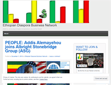 Tablet Screenshot of ethiopianbusinesscorner.wordpress.com