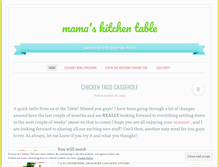 Tablet Screenshot of mamaskitchentable.wordpress.com