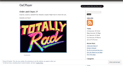 Desktop Screenshot of oacplayer.wordpress.com