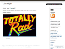 Tablet Screenshot of oacplayer.wordpress.com
