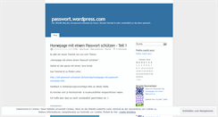 Desktop Screenshot of passwort.wordpress.com