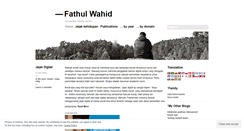 Desktop Screenshot of fathulwahid.wordpress.com