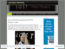 Tablet Screenshot of lostmirrormoments.wordpress.com