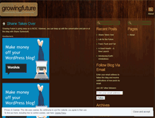 Tablet Screenshot of growingfuture.wordpress.com