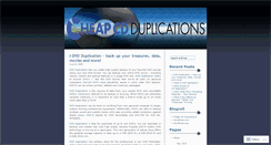 Desktop Screenshot of cheapcdduplications.wordpress.com