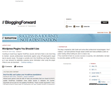 Tablet Screenshot of bloggingforward.wordpress.com