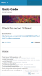 Mobile Screenshot of gadogado.wordpress.com