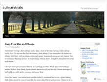 Tablet Screenshot of culinarytrials.wordpress.com