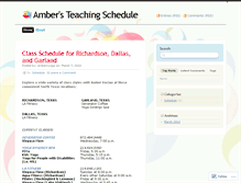 Tablet Screenshot of ambersyoga.wordpress.com