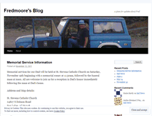 Tablet Screenshot of fredmoore.wordpress.com