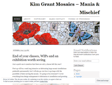 Tablet Screenshot of kimgrantmosaics.wordpress.com