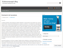 Tablet Screenshot of elultimomensaje.wordpress.com
