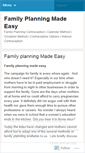 Mobile Screenshot of familyplanningmadeeasy.wordpress.com