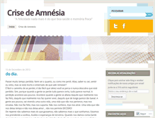 Tablet Screenshot of crisedeamnesia.wordpress.com