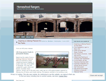 Tablet Screenshot of homeschoolrangers.wordpress.com