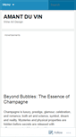 Mobile Screenshot of amantduvin.wordpress.com