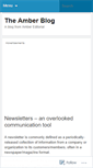 Mobile Screenshot of ambereditorial.wordpress.com