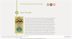 Desktop Screenshot of foodloversguidetosrilanka.wordpress.com