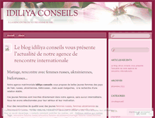 Tablet Screenshot of idiliyaconseils.wordpress.com