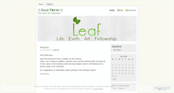 Desktop Screenshot of leaftrust.wordpress.com