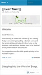 Mobile Screenshot of leaftrust.wordpress.com