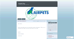 Desktop Screenshot of airpets.wordpress.com