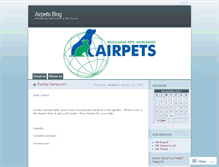 Tablet Screenshot of airpets.wordpress.com