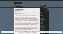 Desktop Screenshot of iamthird.wordpress.com